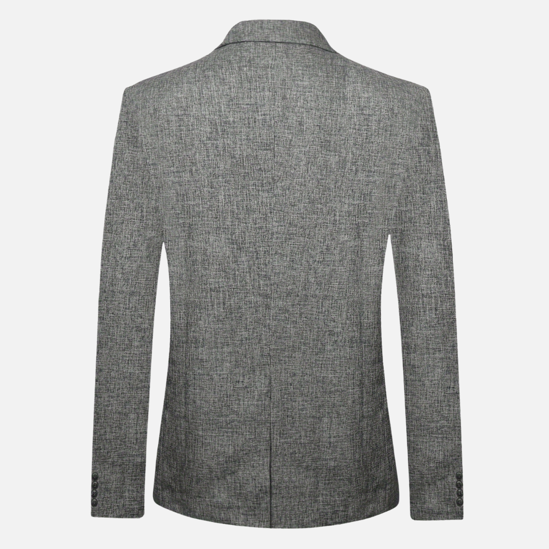 Blazer Masculino Norvitz NV153 com gola mandarim, modelagem moderna e fechamento por botões. Sofisticação e estilo para diversas ocasiões.