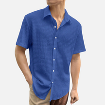 Camisa Social Masculina Norvitz NV136 com ombros caídos, tecido leve e fechamento por botões. Estilo moderno e versátil para o dia a dia.
