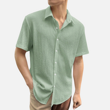 Camisa Social Masculina Norvitz NV136 com ombros caídos, tecido leve e fechamento por botões. Estilo moderno e versátil para o dia a dia.